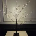 Led ışıklı Ağaç Gün ışığı Siyah Gövde (100 cm)