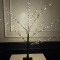 Led ışıklı Ağaç Gün ışığı Siyah Gövde (100 cm)
