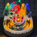 Led ışıklı Müzikli Hareketli Tren Yılbaşı Kampı Dekor