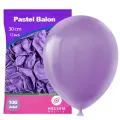Lila Pastel Balon 100 Adet