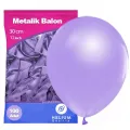 Lila Balon Metalik 100 Adet