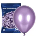 Lila Balon Metalik 100 Adet