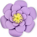 Lila Kağıt Çiçek 1 Adet (30 cm)
