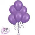 Lila Pastel Balon 15 Adet