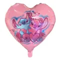 Lilo And Stitch Kalp Folyo Balon Pembe (45 cm)