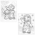 16 Sayfa Lilo ve Stitch Boyama Kitabı Stickerlı 1 Adet