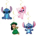 Lilo ve Stitch Spiralli Asma Süs (4 Adet)