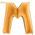 M Harf Folyo Balon – Gold – 100 cm (40 inch)