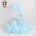 Makaron Balon Mavi 15 Adet