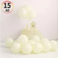Makaron Balon Sarı 15 Adet