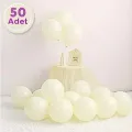 Makaron Balon Sarı 50 Adet