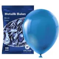 Mavi Balon Metalik 100 Adet