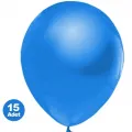 Mavi Balon Metalik 15 Adet