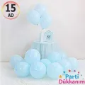 Mavi Makaron Balon 1 Adet 30 cm