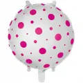 Pembe Puantiyeli Folyo Balon (45 cm)