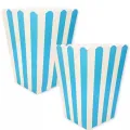 Mavi Üzeri Beyaz Çizgili Mısır Kutusu 8 Adet