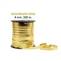 Metalik Altın Sarısı Rafya (200 M - 8 mm)