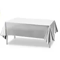Metalik Gümüş Masa Örtüsü (137x183 cm)