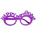 Metalik Karışık Renkli Happy Birthday Gözlük (1 Adet)