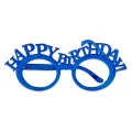 Metalik Karışık Renkli Happy Birthday Gözlük (1 Adet)
