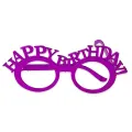Metalik Karışık Renkli Happy Birthday Gözlük (1 Adet)