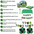 Minecraft Doğum Günü Süsleri Parti Seti (16 Kişilik)