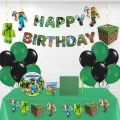 Minecraft Doğum Günü Süsleri Parti Seti (16 Kişilik)