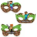 Minecraft Kağıt Maske 6 Adet