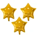 Mini Yıldız Folyo Balon Gold 3 Adet (10 inc-25 cm)
