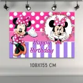 Minnie Mouse Doğum Günü Afişi (108x155 cm)