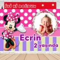 Minnie Mouse Kişiye Özel Parti Afişi 70*100 cm