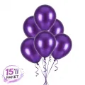 Mor Balon Metalik (15 Adet)