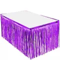 Mor Püsküllü Masa Eteği 70*300 cm