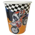 Motosiklet Temalı Karton Bardak (8 Adet)