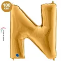 N Harf Folyo Balon – Gold – 100 cm (40 inch)