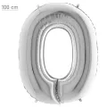 O Harf Folyo Balon – Gümüş – 100 cm (40 inch)