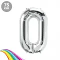 O - Harfi Folyo Balon Gümüş (75 cm)