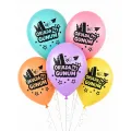 Okulda İlk Günüm ve Back to school Baskılı Balon (50 adet)