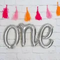 One Folyo Balon Gümüş (38x110 cm)