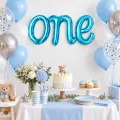 One Folyo Balon Mavi (38x110 cm)