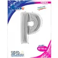 P Harf Folyo Balon – Gümüş – 100 cm (40 inch)