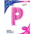 P Harf Folyo Balon – Pembe – 100 cm (40 inch)