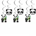 Panda Temalı Asma Süs 6 Adet