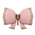 Retro Fiyonk Pembe Kurdele Folyo Balon (92x58 cm)