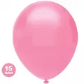 Pembe Pastel Balon 15 Adet