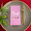 Pembe Bride To Be Peçete Gold Yaldızlı 16 Adet