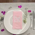 Pembe Bride To Be Peçete Gümüş Yaldızlı 16 Adet