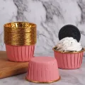 Pembe İçi Gold Lüks Muffin Kek Kapsülü 25 adet