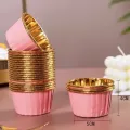 Pembe İçi Gold Lüks Muffin Kek Kapsülü 25 adet