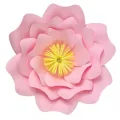 Pembe Kağıt Çiçek (Gül Kalıp) 1 Adet 30 cm